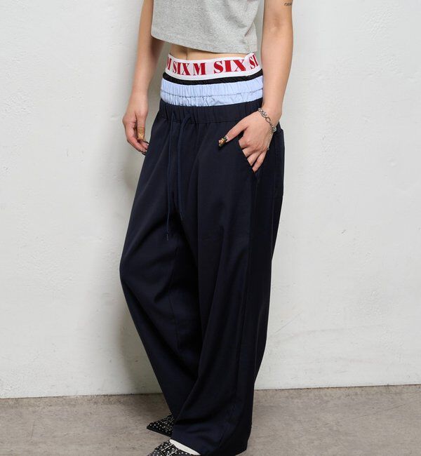  「【新色追加】Six M/シックスエム トリプルレイヤードパンツ」|チノ|