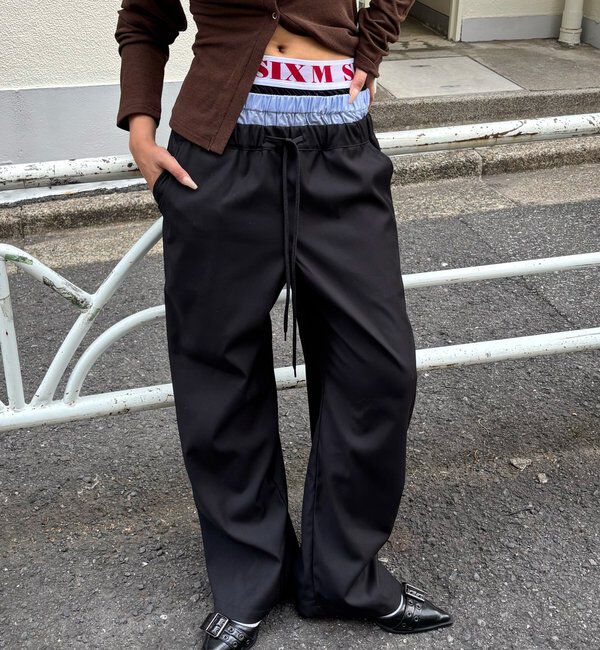  「【新色追加】Six M/シックスエム トリプルレイヤードパンツ」|チノ|
