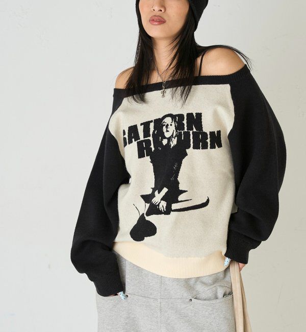  「シャーロットオフショルニット」|ニット・セーター|