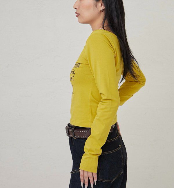  「【WEB限定】フレーズロゴトップス」|Tシャツ・カットソー|