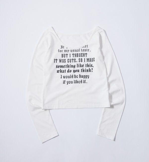  「【WEB限定】フレーズロゴトップス」|Tシャツ・カットソー|