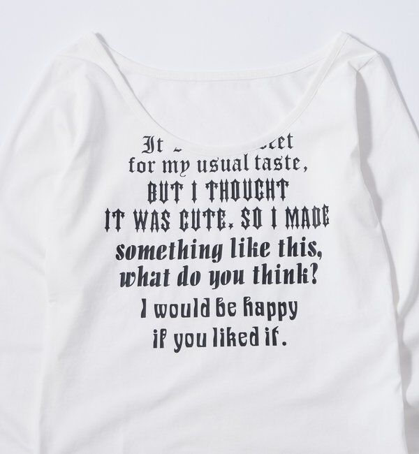  「【WEB限定】フレーズロゴトップス」|Tシャツ・カットソー|