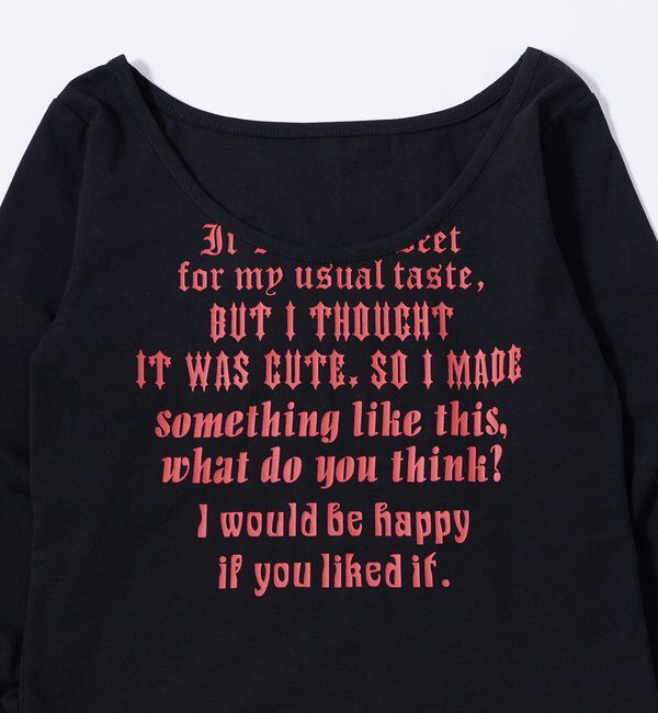  「【WEB限定】フレーズロゴトップス」|Tシャツ・カットソー|