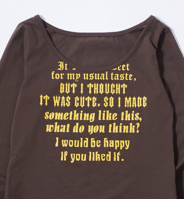  「【WEB限定】フレーズロゴトップス」|Tシャツ・カットソー|