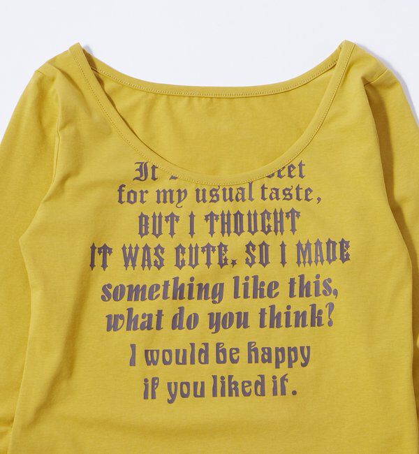  「【WEB限定】フレーズロゴトップス」|Tシャツ・カットソー|