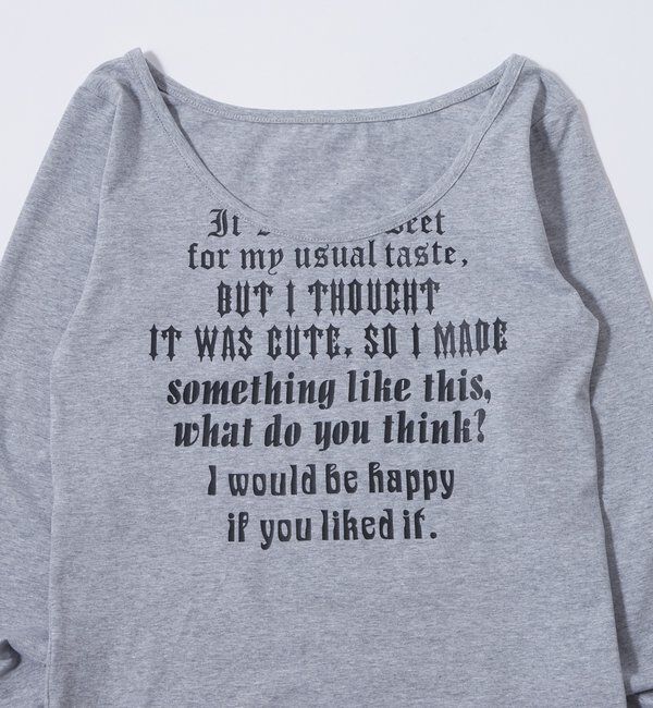  「【WEB限定】フレーズロゴトップス」|Tシャツ・カットソー|