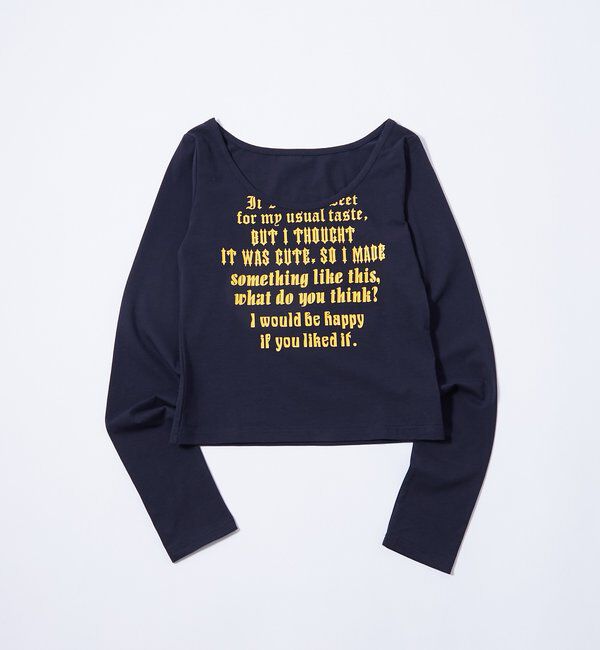  「【WEB限定】フレーズロゴトップス」|Tシャツ・カットソー|