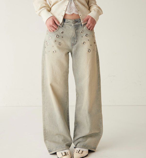  「アイレットローライズデニム」|デニム|