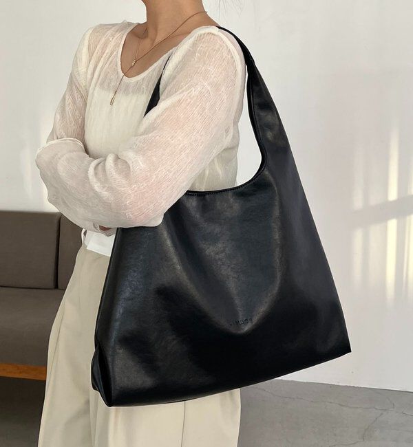  「トライアングルトートバッグ」|トートバッグ|ブラック