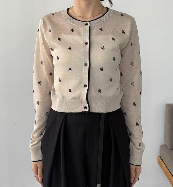  「モノグラムカーディガン」|カーディガン|