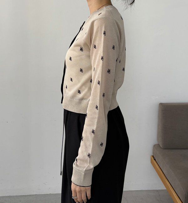  「モノグラムカーディガン」|カーディガン|