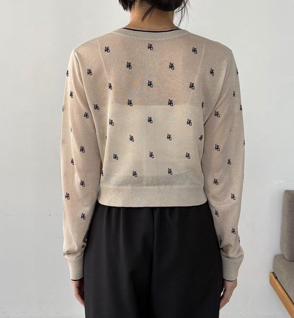  「モノグラムカーディガン」|カーディガン|