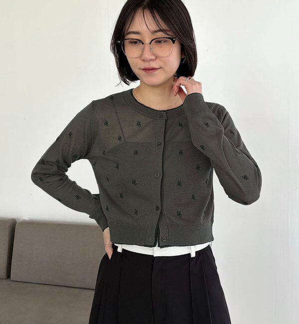  「モノグラムカーディガン」|カーディガン|