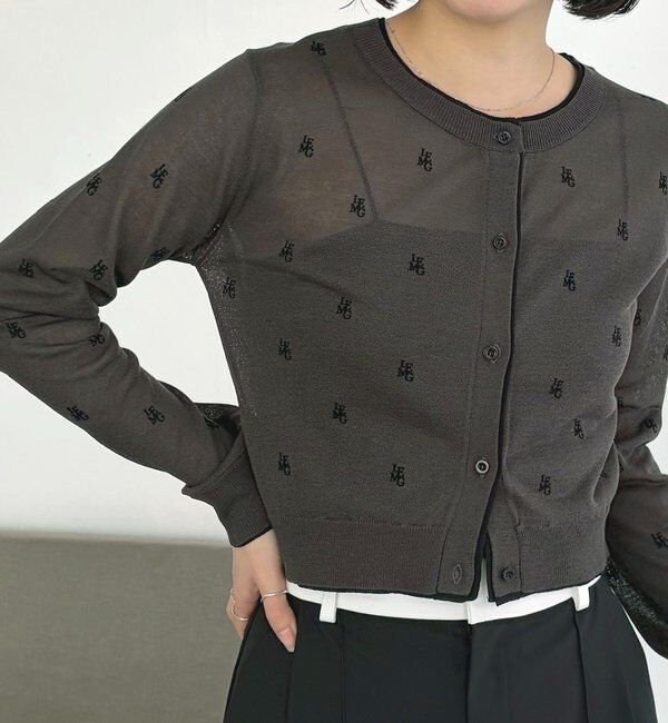  「モノグラムカーディガン」|カーディガン|