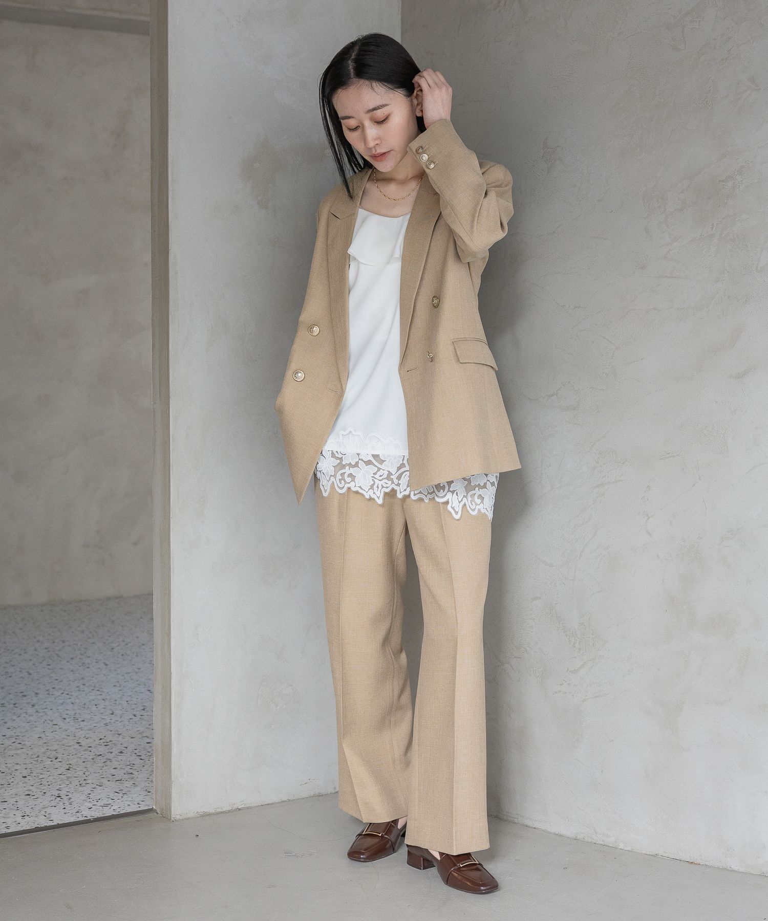 A part by 「【セットアップ着用可能】LNTストレートパンツ」|チノ|