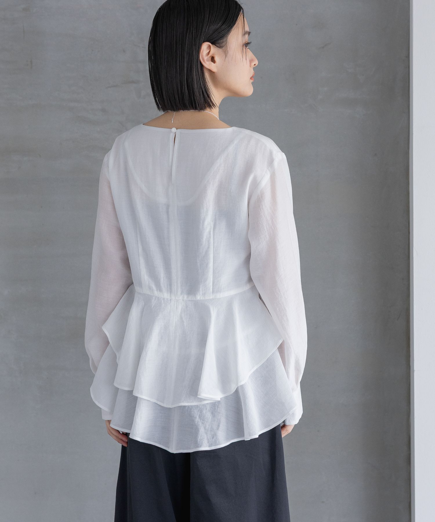 A part by 「 アシメペプラムブラウス」|シャツ・ブラウス|