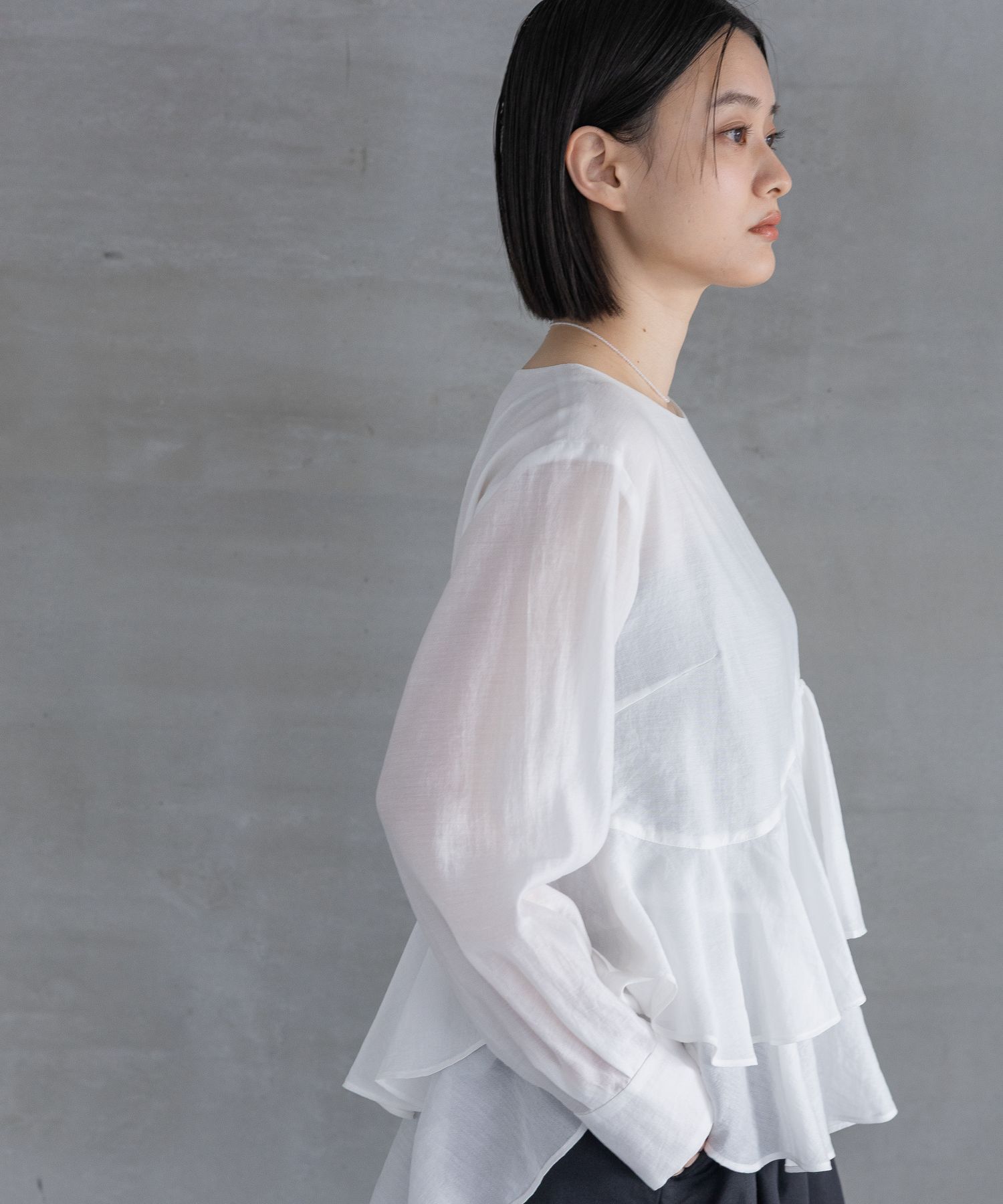 A part by 「 アシメペプラムブラウス」|シャツ・ブラウス|