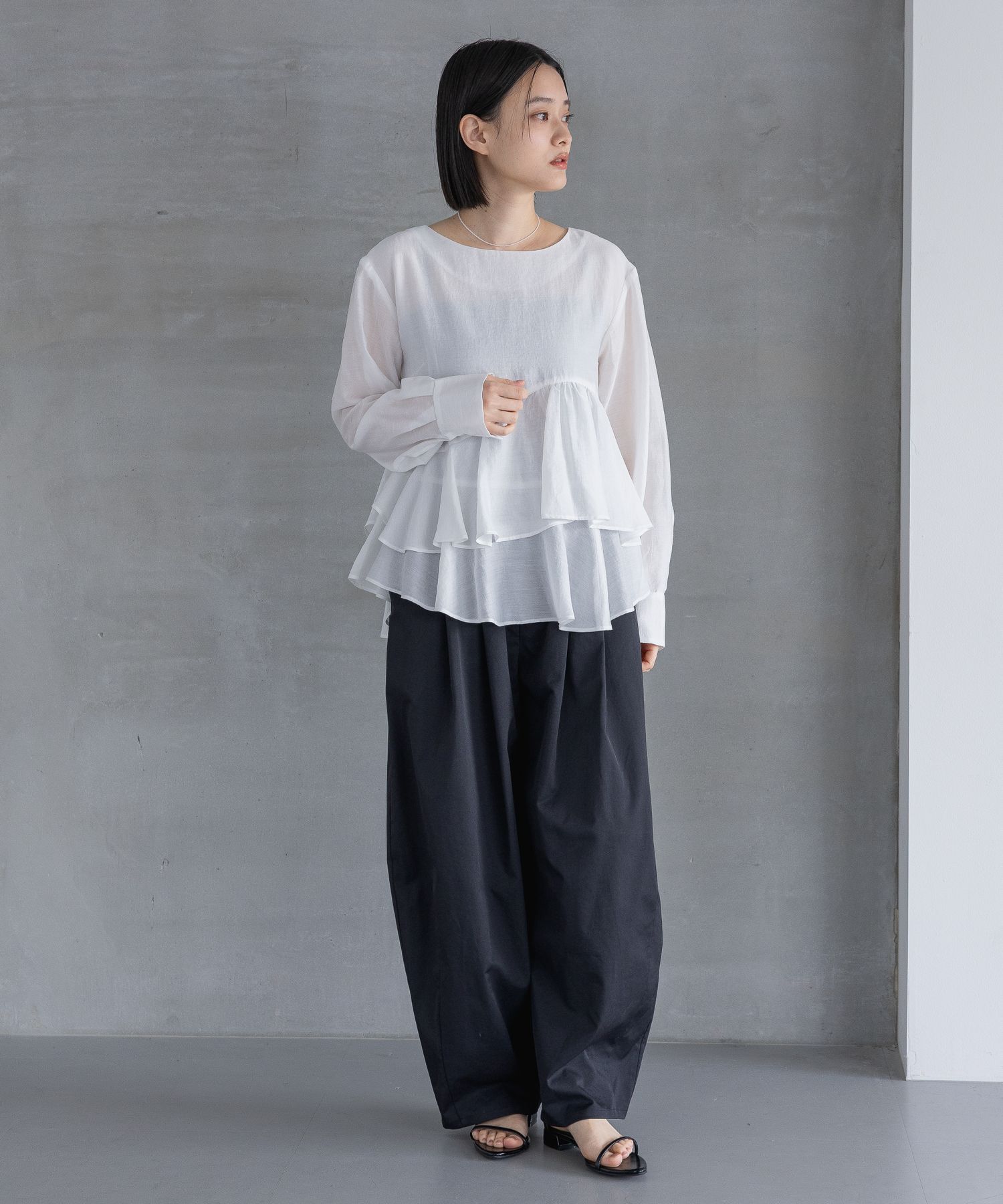 A part by 「 アシメペプラムブラウス」|シャツ・ブラウス|