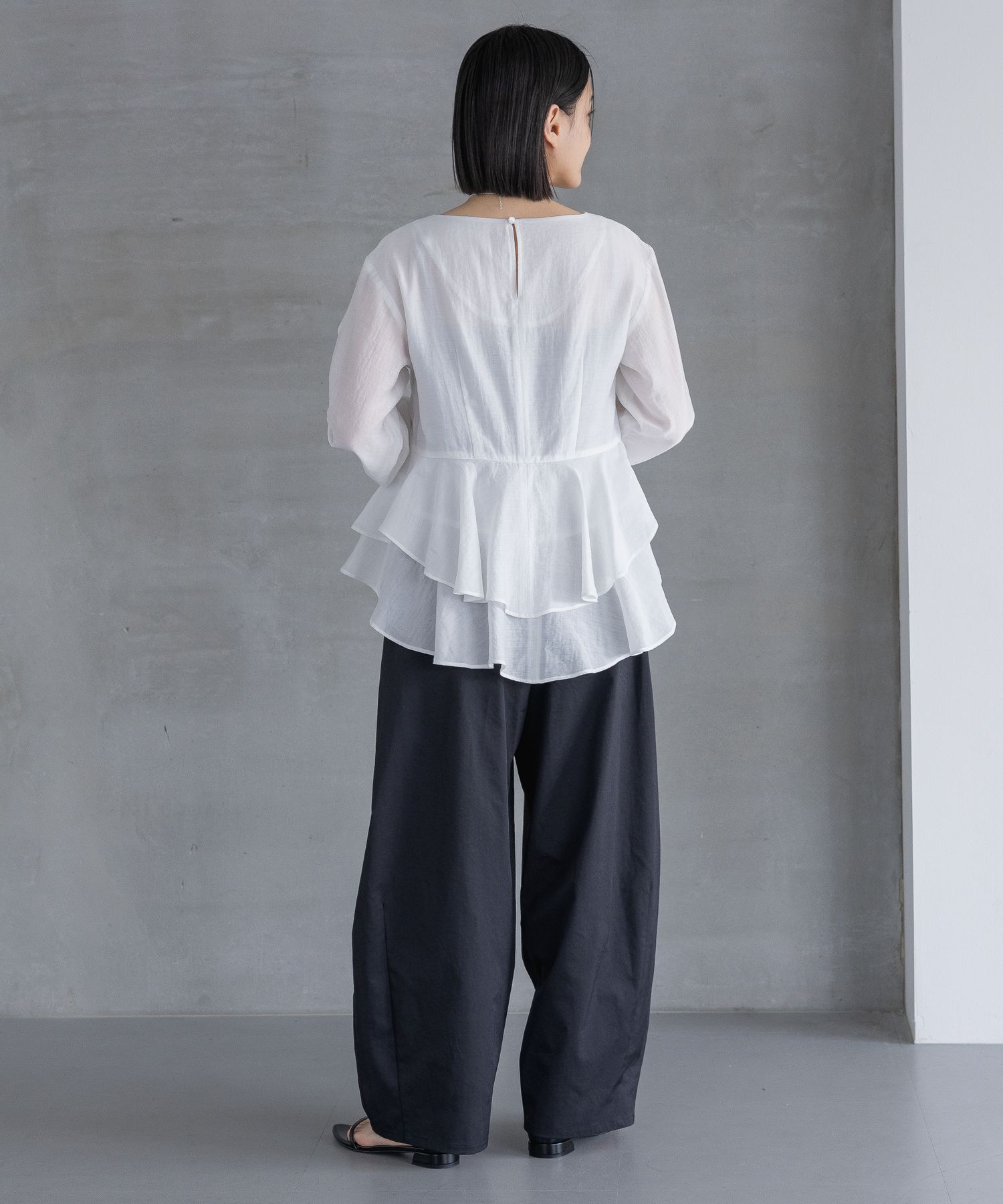 A part by 「 アシメペプラムブラウス」|シャツ・ブラウス|