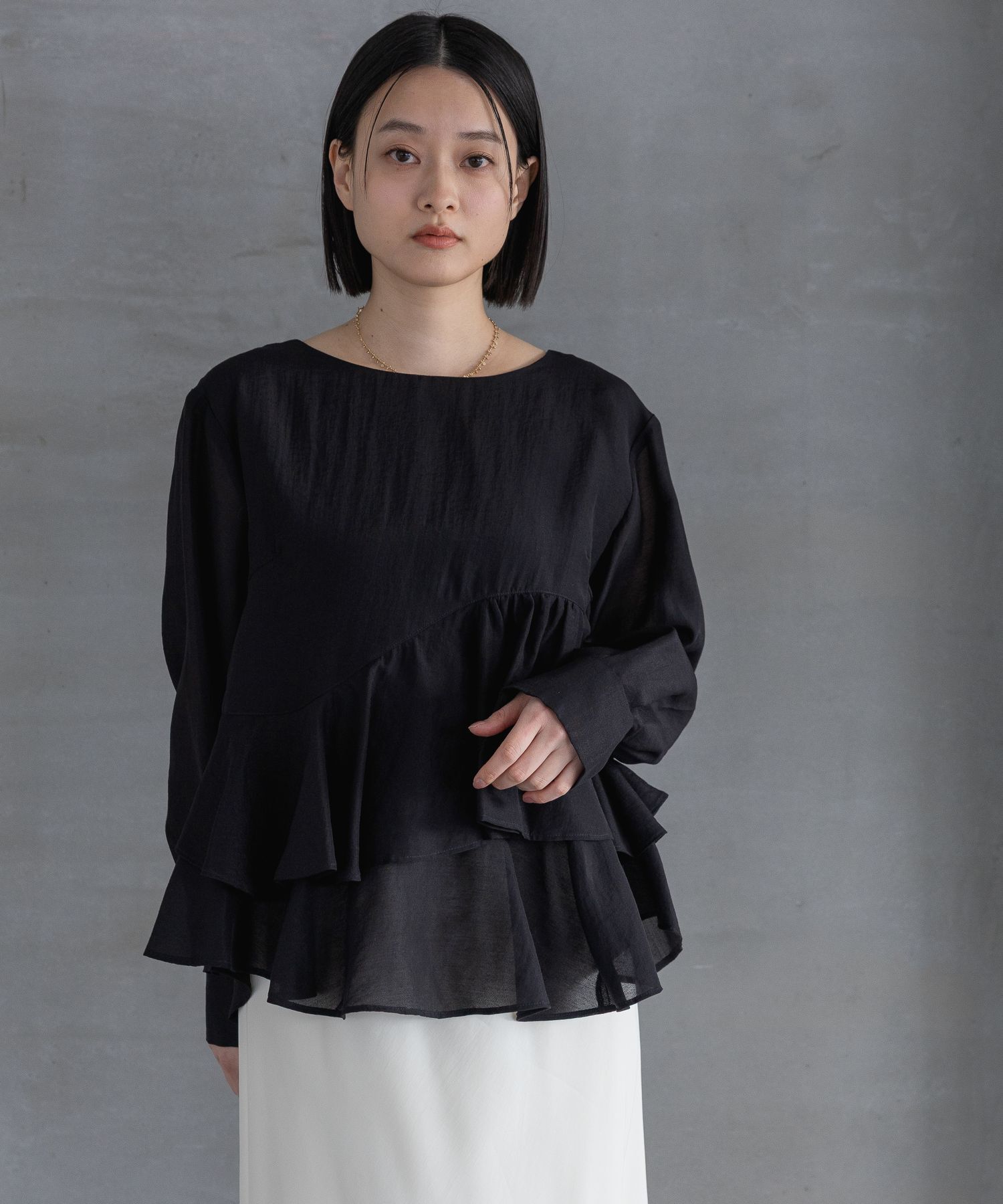 A part by 「 アシメペプラムブラウス」|シャツ・ブラウス|