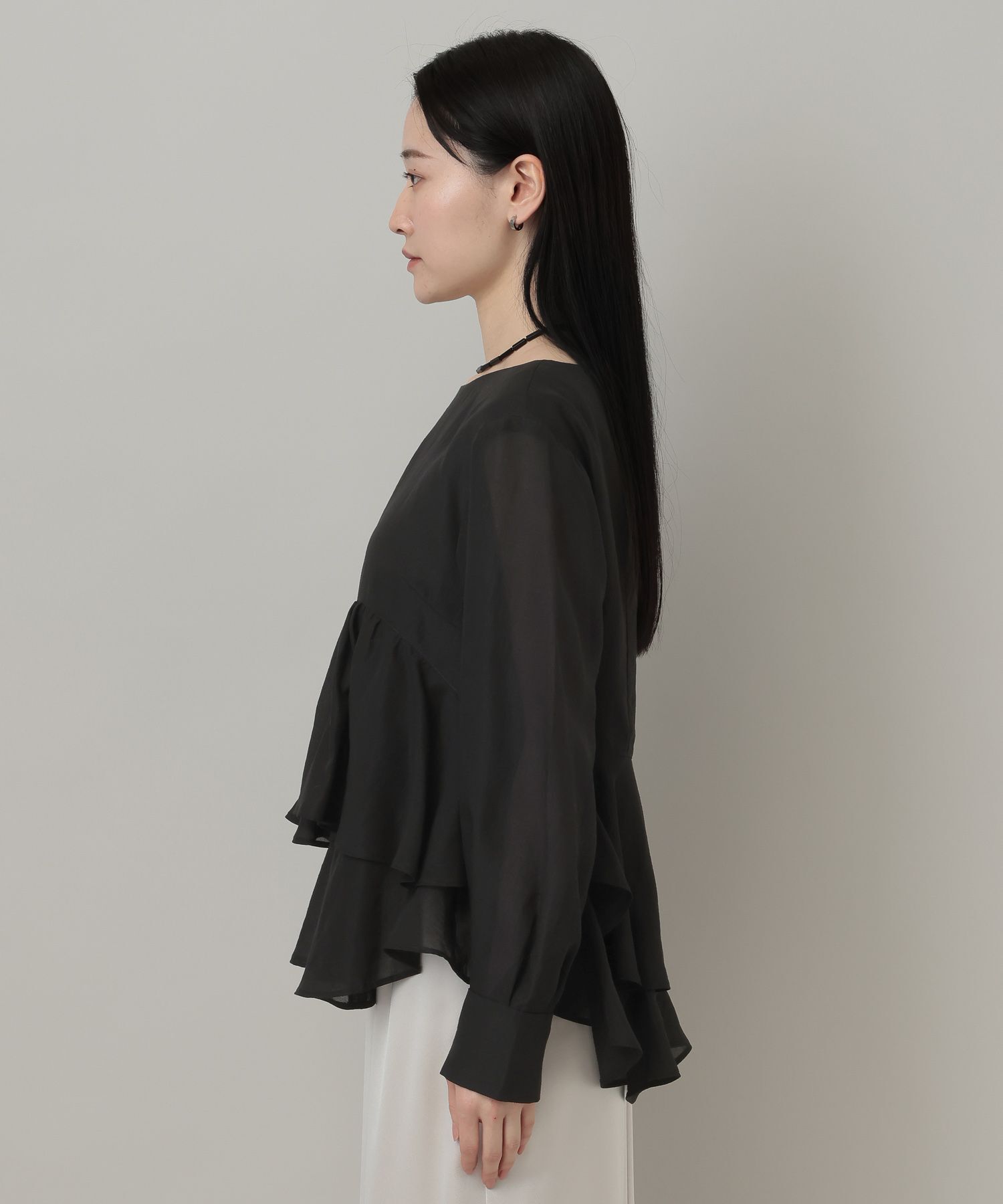 A part by 「 アシメペプラムブラウス」|シャツ・ブラウス|