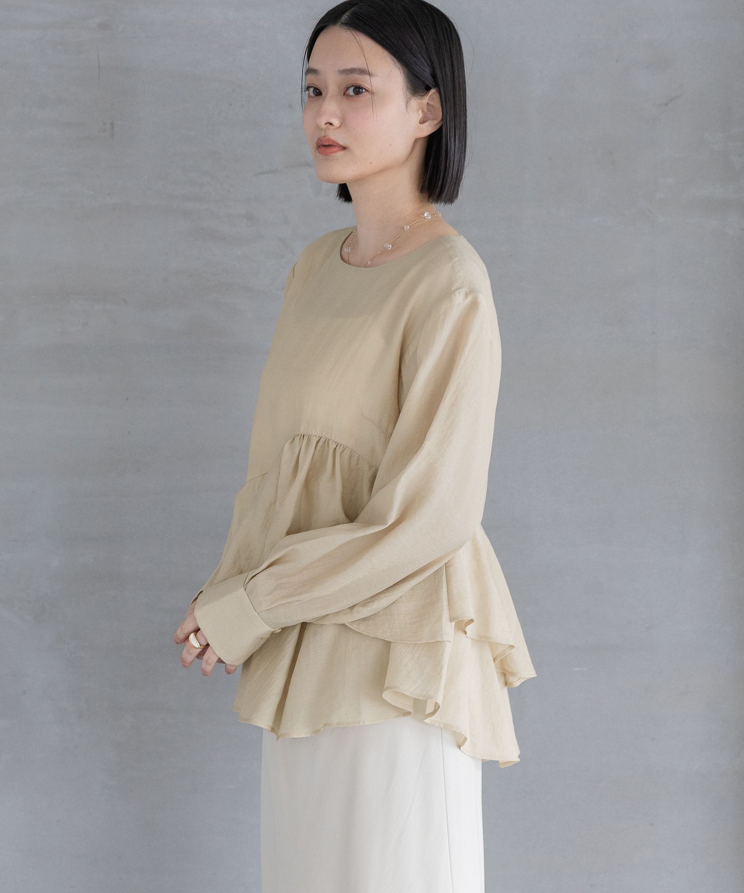 A part by 「 アシメペプラムブラウス」|シャツ・ブラウス|