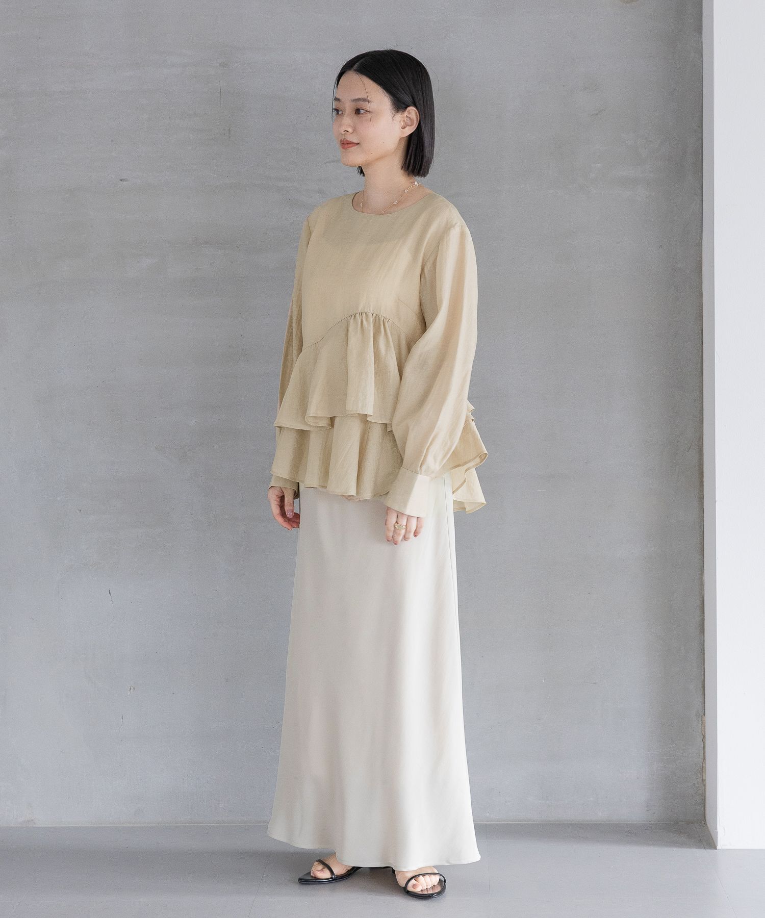 A part by 「 アシメペプラムブラウス」|シャツ・ブラウス|