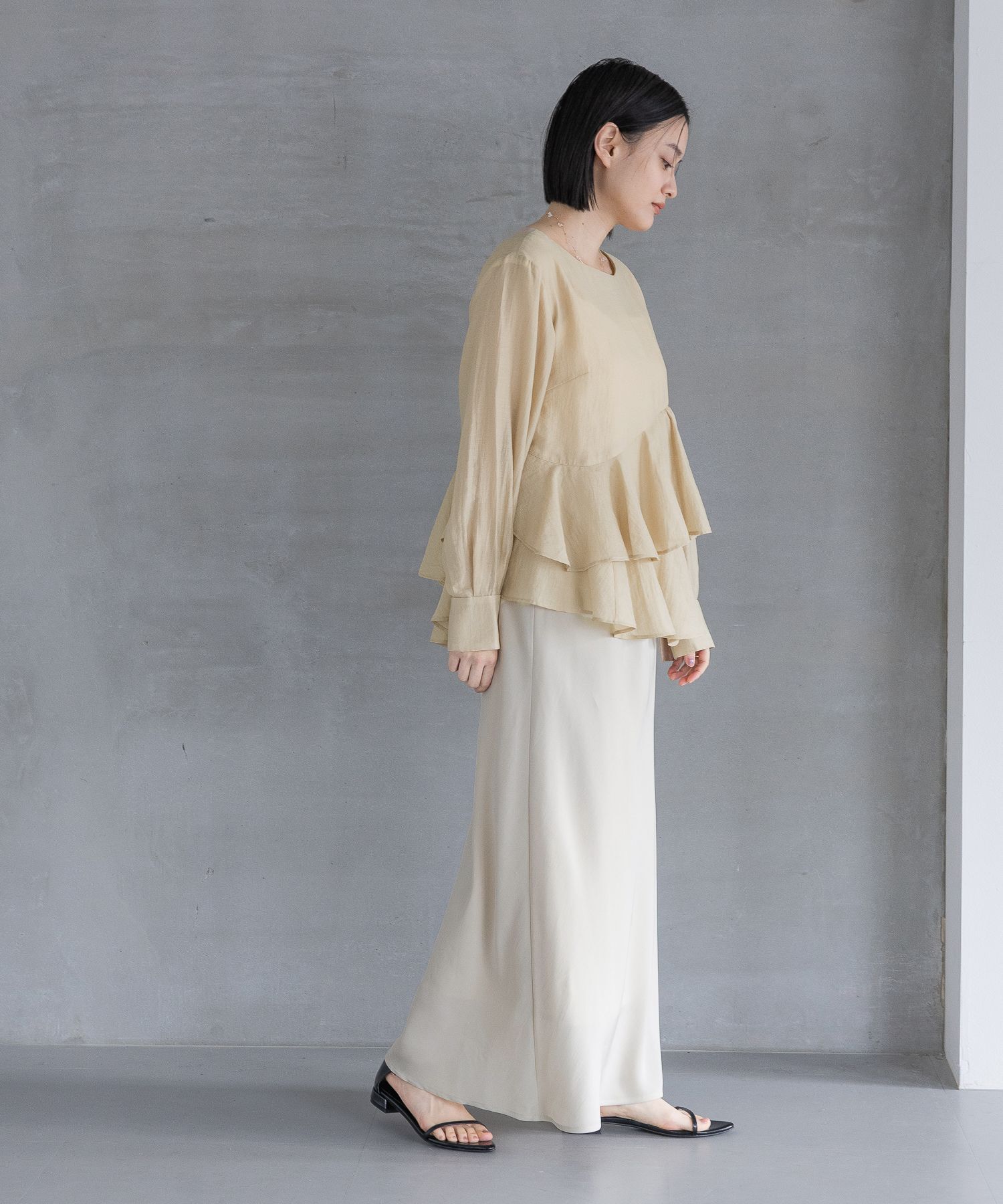 A part by 「 アシメペプラムブラウス」|シャツ・ブラウス|