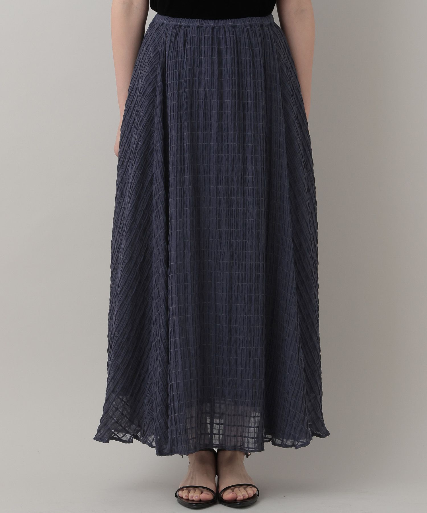 A part by 「【Sサイズ展開】シアーチェックフレアースカート」|スカート|