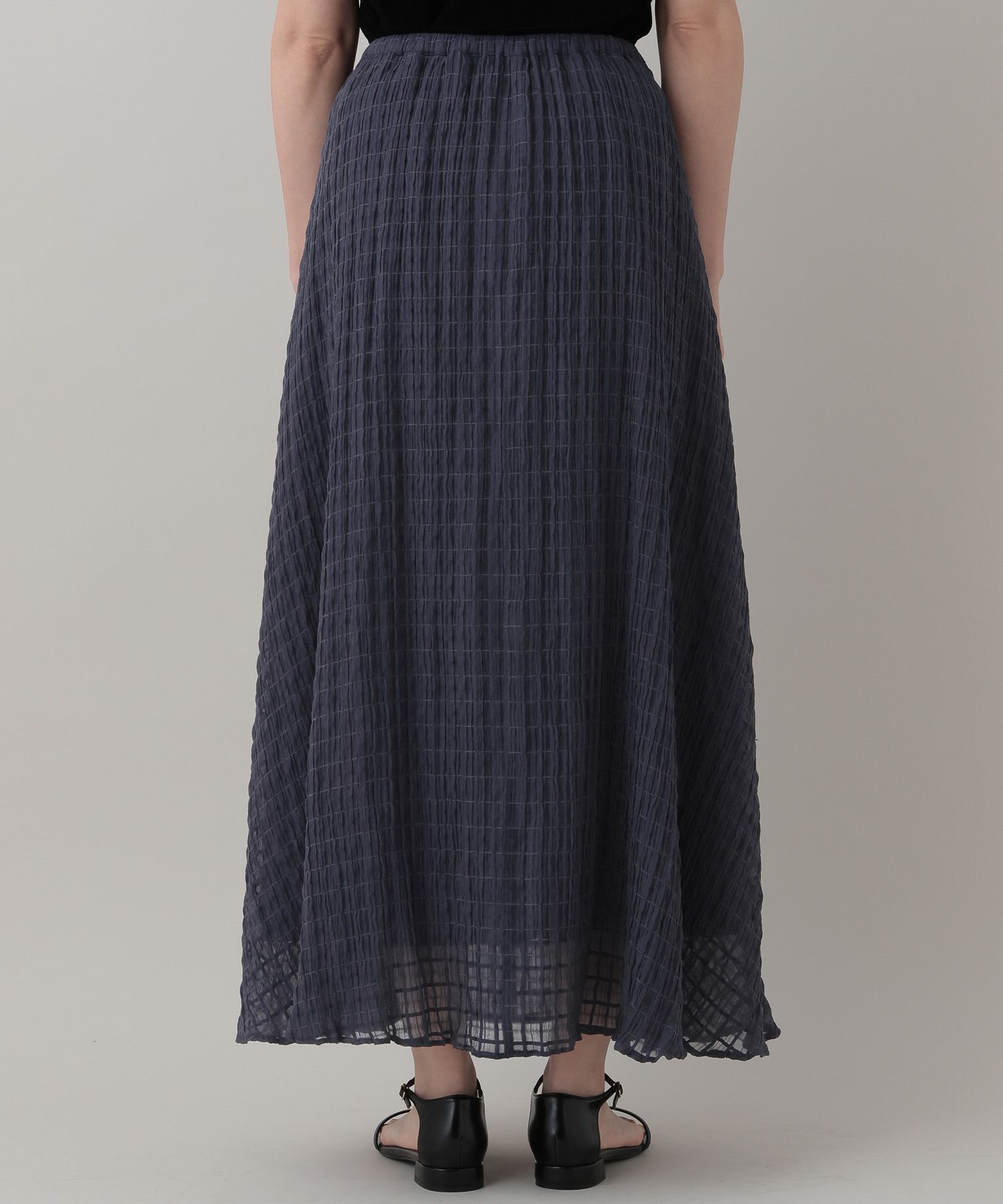 A part by 「【Sサイズ展開】シアーチェックフレアースカート」|スカート|