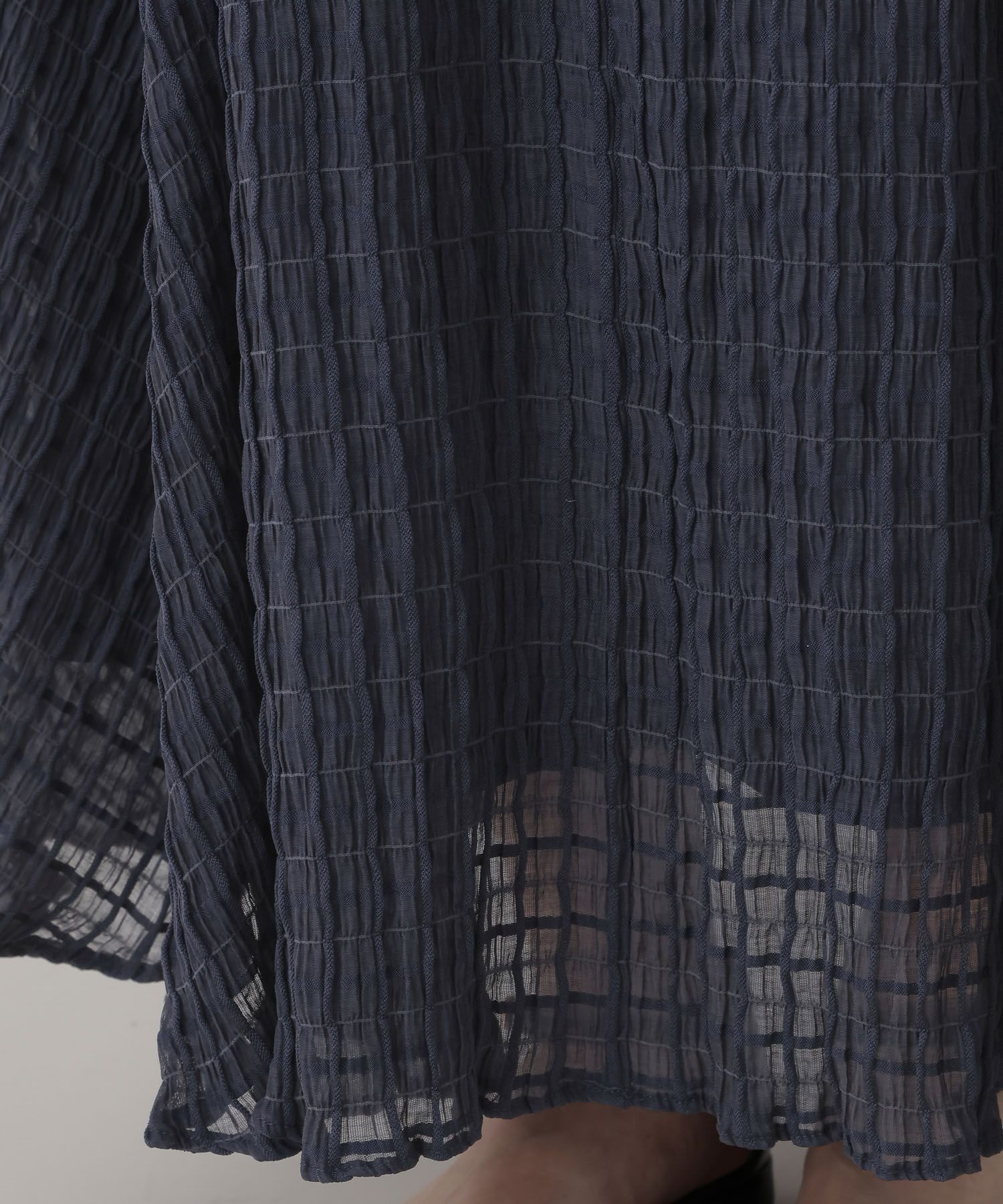 A part by 「【Sサイズ展開】シアーチェックフレアースカート」|スカート|