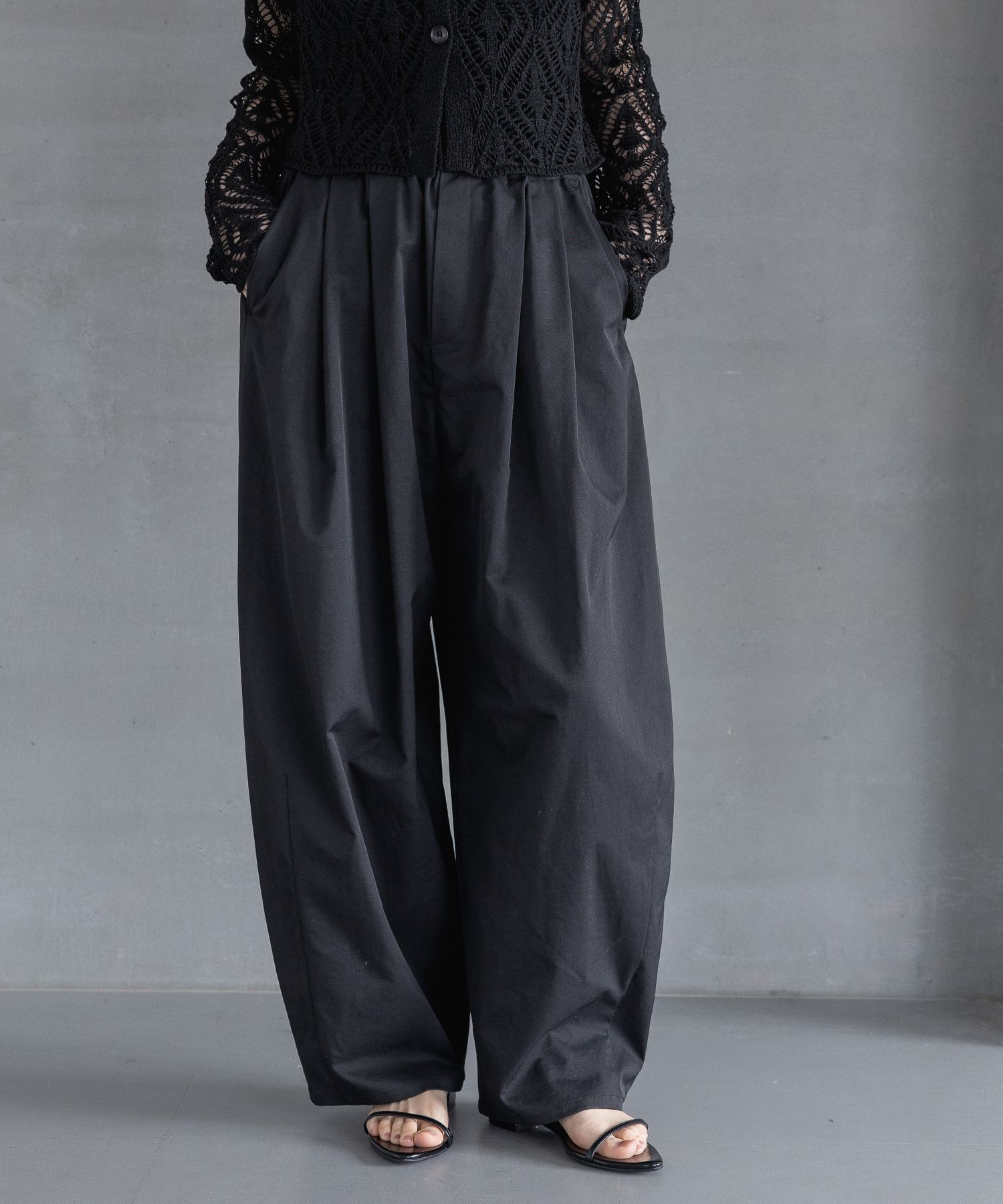 A part by 「【Sサイズ展開】コクーンボリュームパンツ2」|その他|ブラック