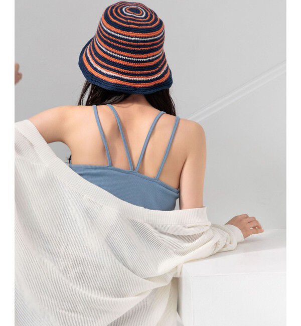 LOWRYS FARM「スタイルUPクロスカップキャミ」|Tシャツ・カットソー|