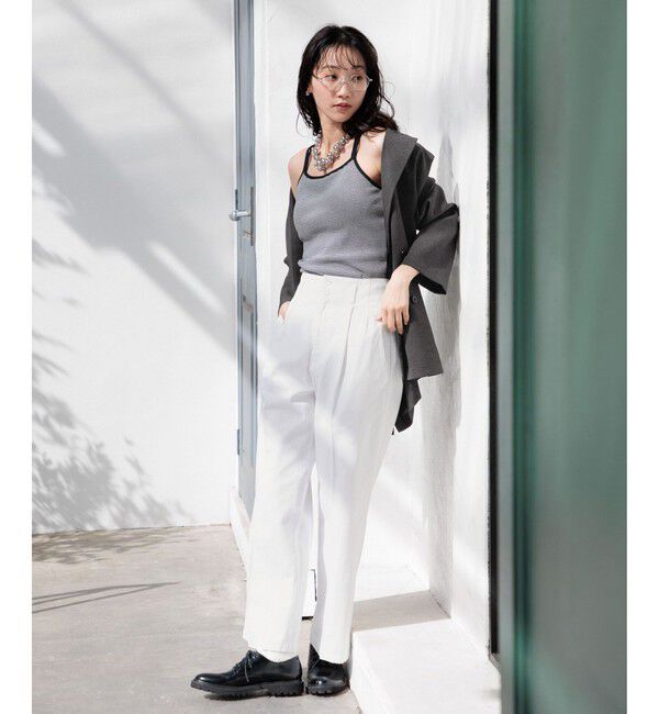 LOWRYS FARM「スタイルUPクロスカップキャミ」|Tシャツ・カットソー|