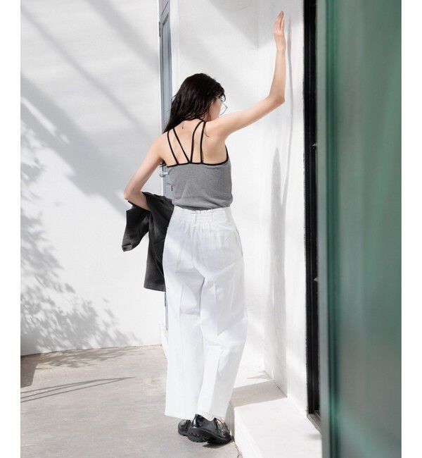 LOWRYS FARM「スタイルUPクロスカップキャミ」|Tシャツ・カットソー|