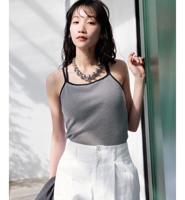 LOWRYS FARM「スタイルUPクロスカップキャミ」|Tシャツ・カットソー|