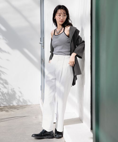 LOWRYS FARM「スタイルUPクロスカップキャミ」|Tシャツ・カットソー|