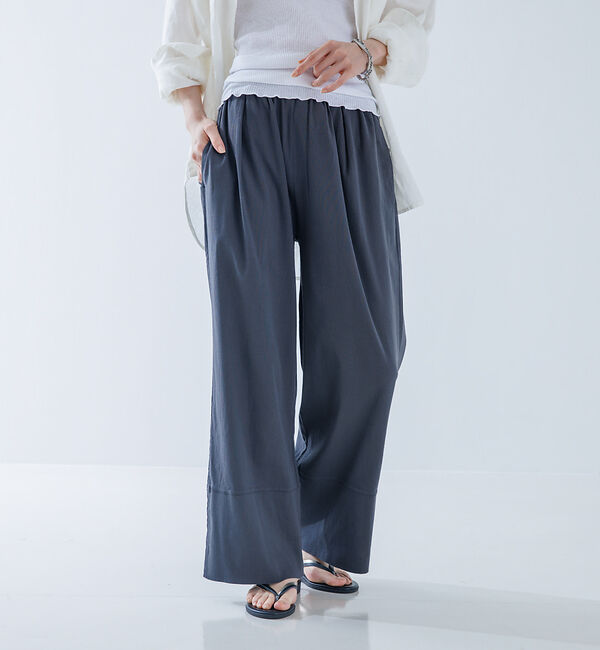 collex「【BIWACOTTON】【別注】【セットアップ】 セミワイドパンツ」|その他|チャコールグレー