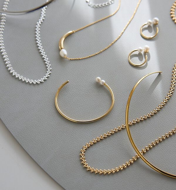 collex「【dignif】【金属アレルギー対応】ツインパールバングル」|ブレスレット・バングル|