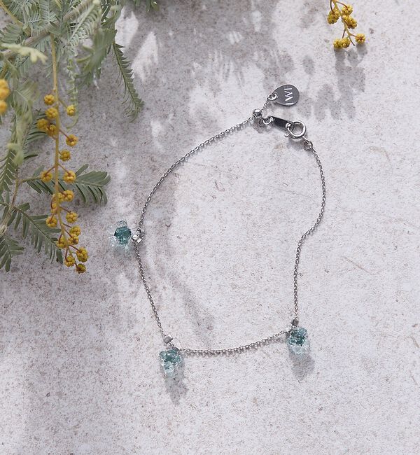 collex「【HARIO Lampwork Factory】ブレスレット ひとふさのミモザ」|ブレスレット・バングル|グリーン系その他1