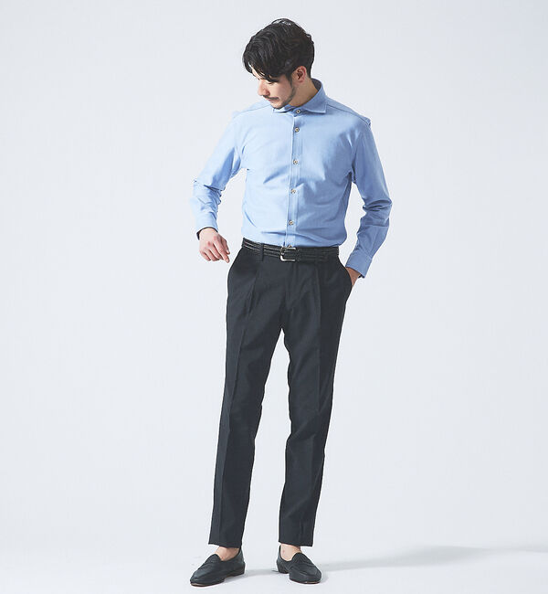 ABAHOUSE「【FLEX SHIRTS】36ゲージ コットン モクロディ シャツ」|シャツ・ブラウス|