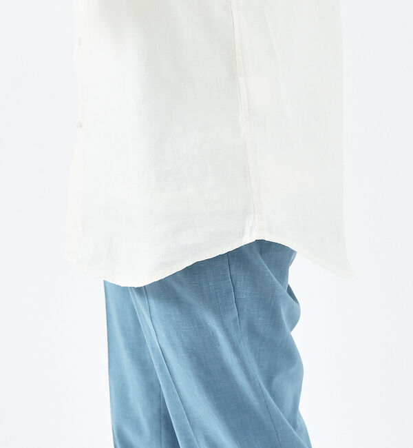 ABAHOUSE「【LUXE Linen Solaro】長袖 リネンシャツ」|シャツ・ブラウス|