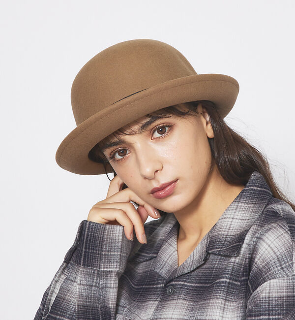 ABAHOUSE「【RUBEN/ルーベン】フェルトボーラーハット / FFELT BOWLER H」|その他|ベージュ