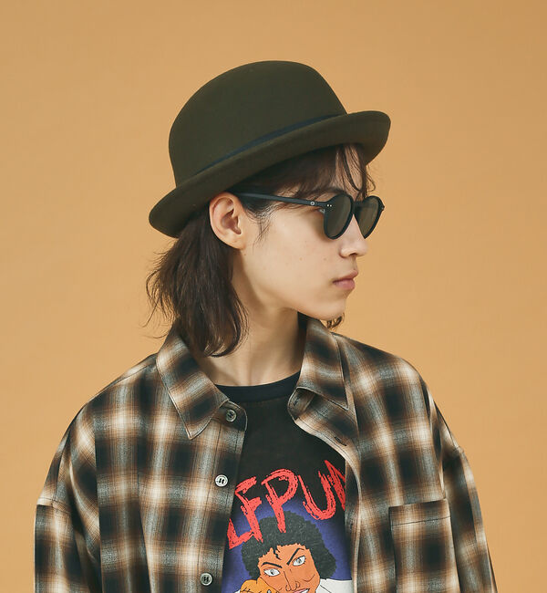 ABAHOUSE「【RUBEN/ルーベン】フェルトボーラーハット / FFELT BOWLER H」|その他|カーキ