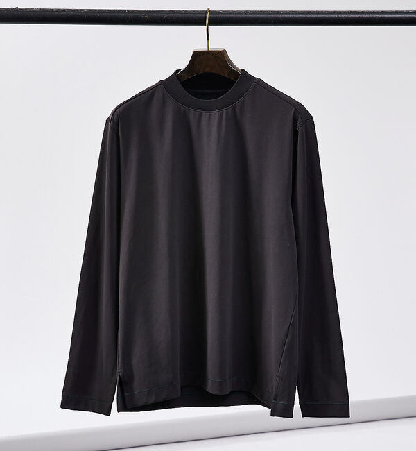 ABAHOUSE「【ハイバックネック】パウダータッチ 長袖Tシャツ」|Tシャツ・カットソー|
