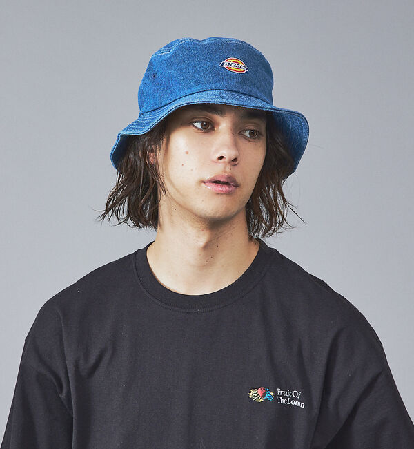 ABAHOUSE「【DICKIES/ディッキーズ】DENIM BUCKET HAT/デニムバケット」|その他|ブルー