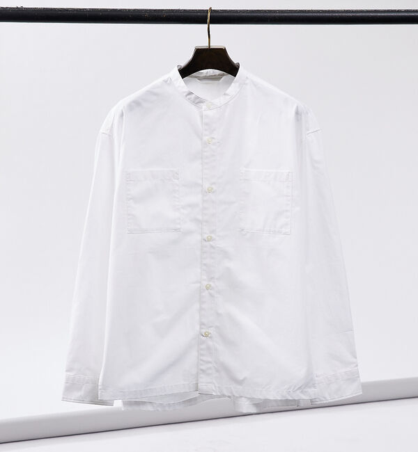 ABAHOUSE「センタータック バンドカラーシャツ」|シャツ・ブラウス|