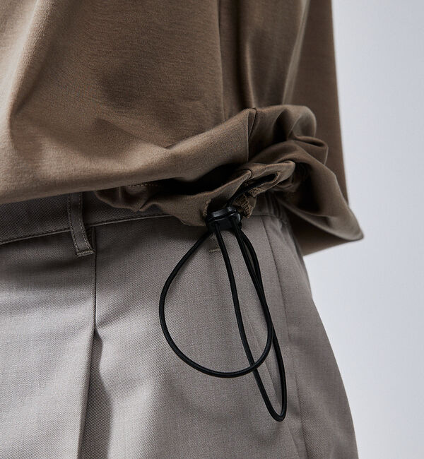 ABAHOUSE「【ドローコード】Wシルケット ドレープ Tシャツ / オーバーサイズ」|Tシャツ・カットソー|