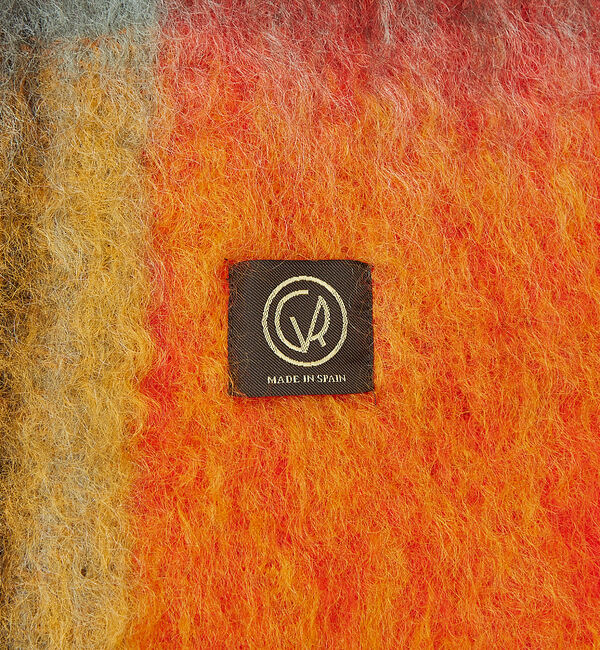 ABAHOUSE「【MANTAS EZCARAY】シャギーモヘア マフラー TARTAN / ボリ」|マフラー|