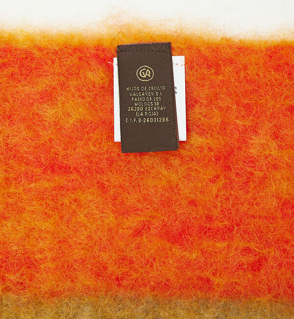 ABAHOUSE「【MANTAS EZCARAY】シャギーモヘア マフラー TARTAN / ボリ」|マフラー|